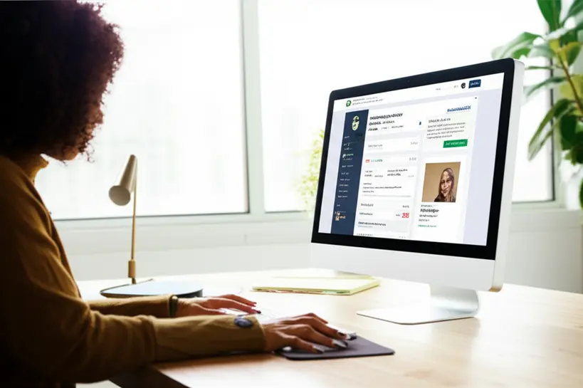 Email marketing gratuito com Mailchimp Pessoa enviando email marketing usando a plataforma Mailchimp