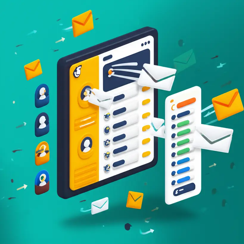 Interface do Mailchimp mostrando estatísticas de email marketing
