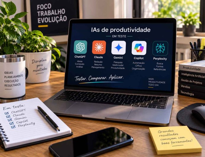 Testamos 5 IAs de produtividade por 30 dias confira